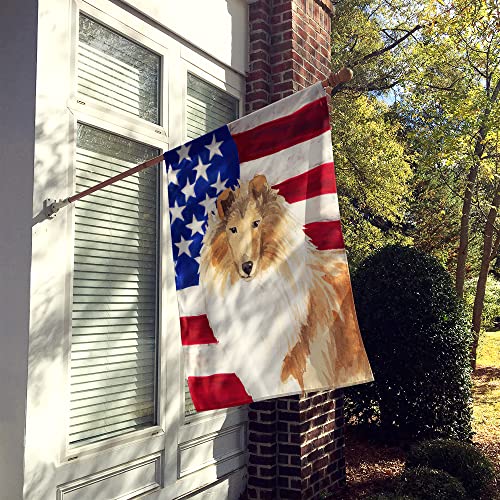Drapeau USA Rough Collie grand format multicolore résistant aux intempéries extérieures - 3