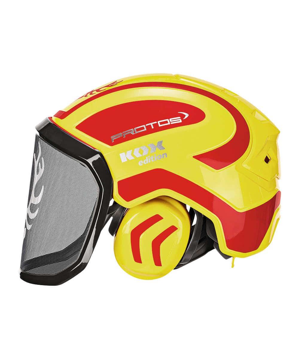 Protos Integral Forest combiné casque édition KOX Jaune fluo/rouge one size