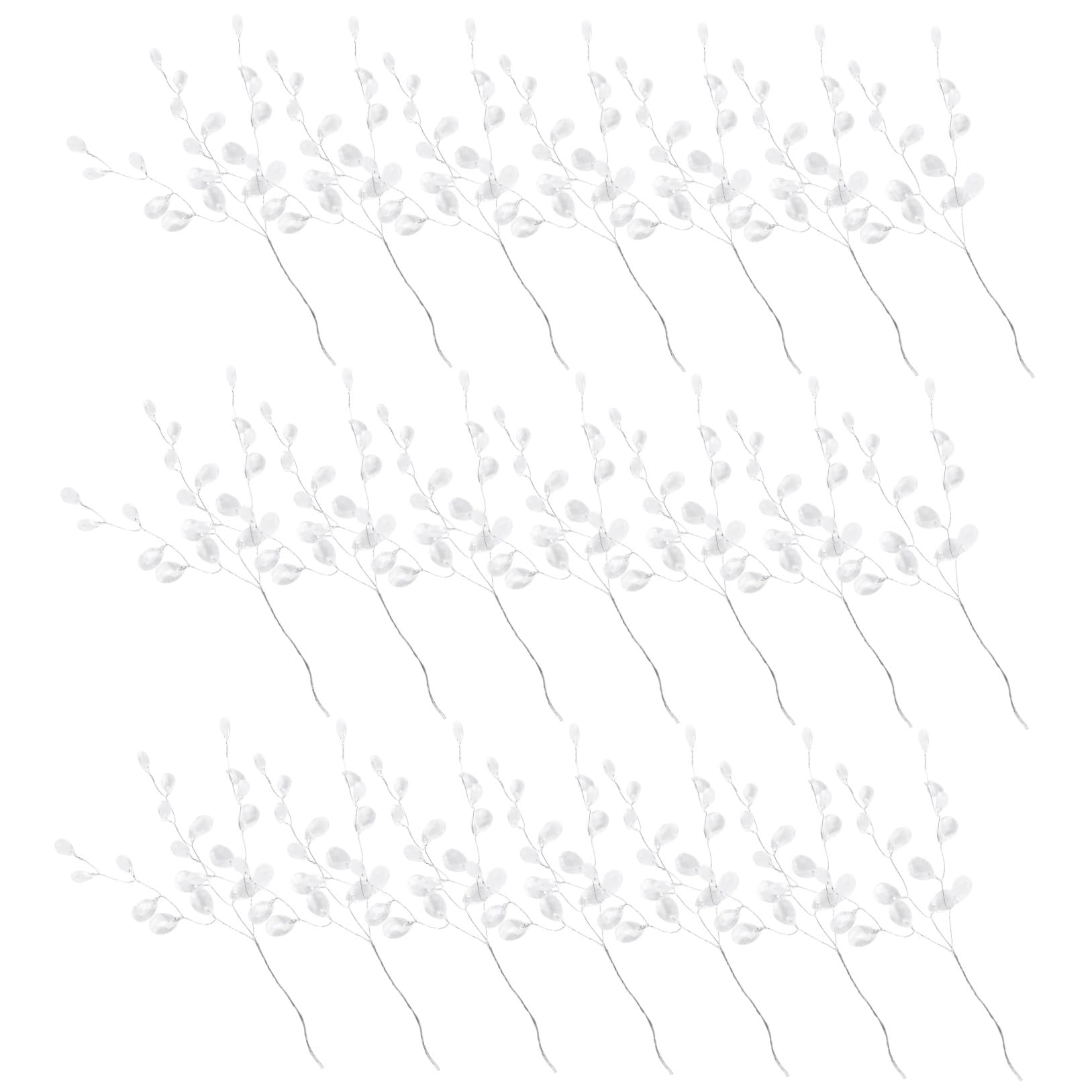 NUOBESTY Künstliche Blumenzweige Ornamente Dekoration Perlen Blumenarrangements Blumenstrauß Tafelaufsatz Stiel Partyzweige Kaskadierende Künstliche Blumen Für Die Braut