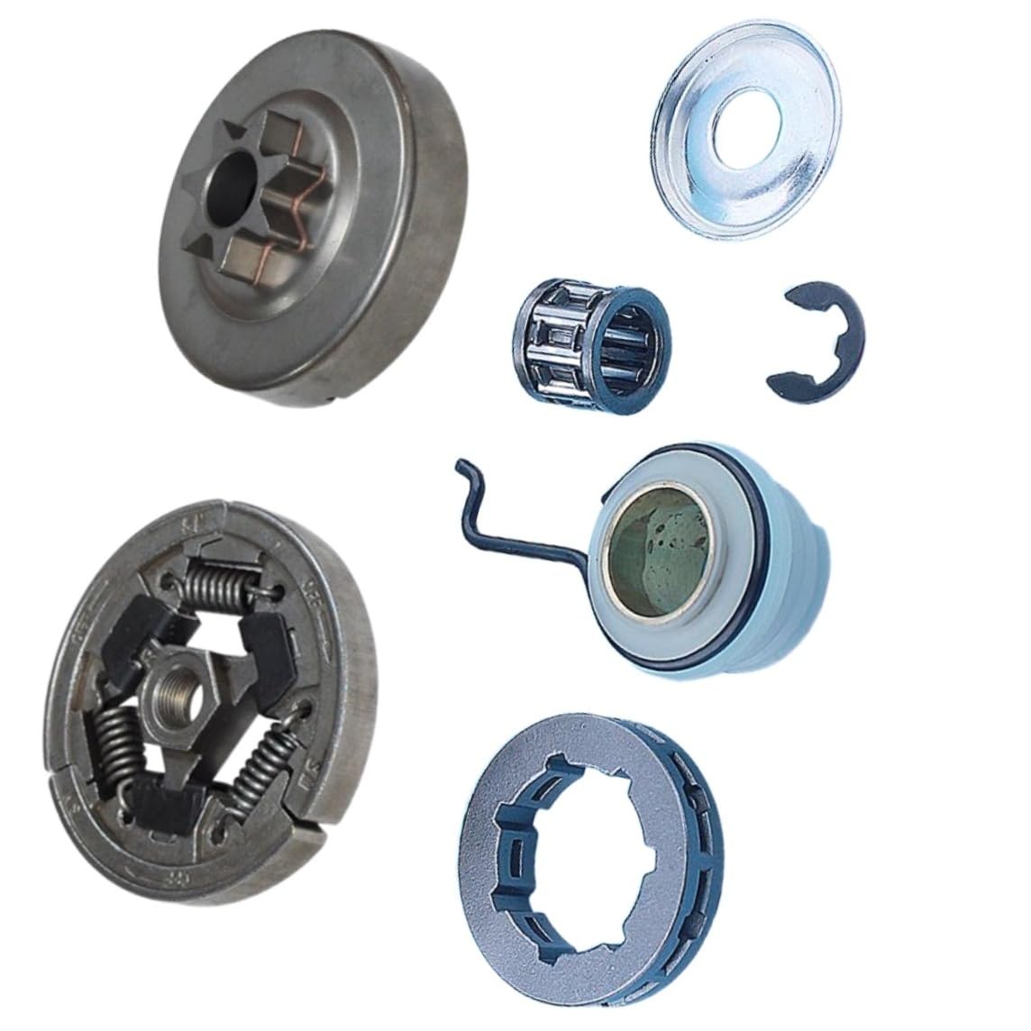 Tambour d'embrayage 3/8 avec engrenage à vis sans fin pour MS360 et 034