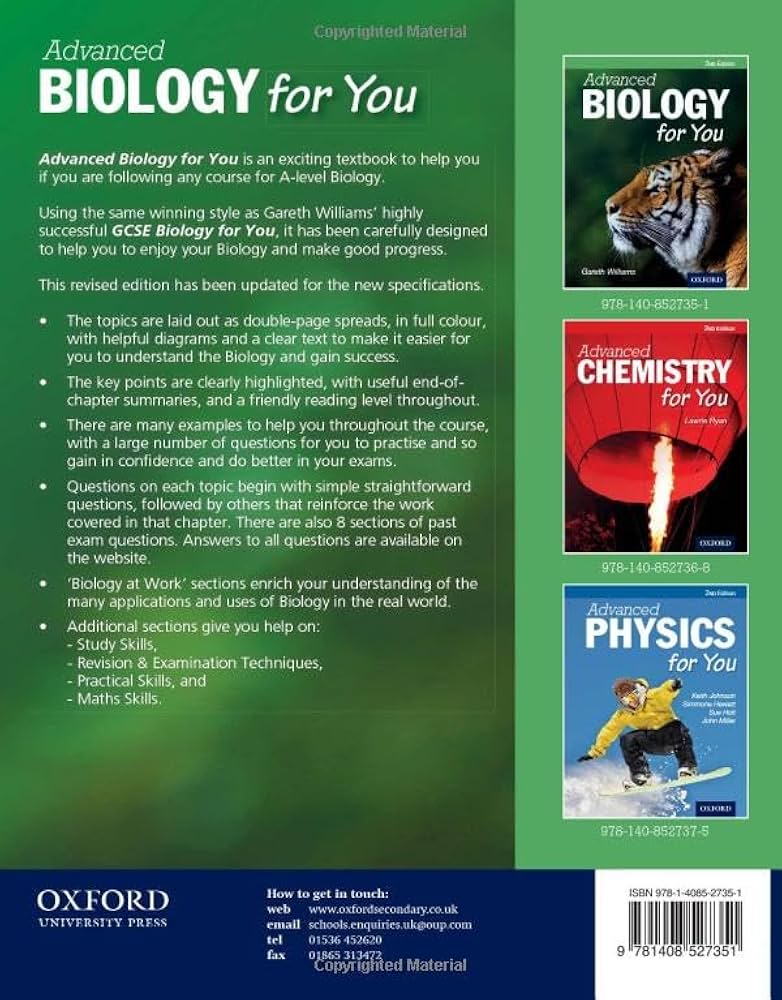 健康・医学 Advanced Biology for You 2nd Ed.OXFORD Advanced Biology For You (Advanced for You) (Advanced For