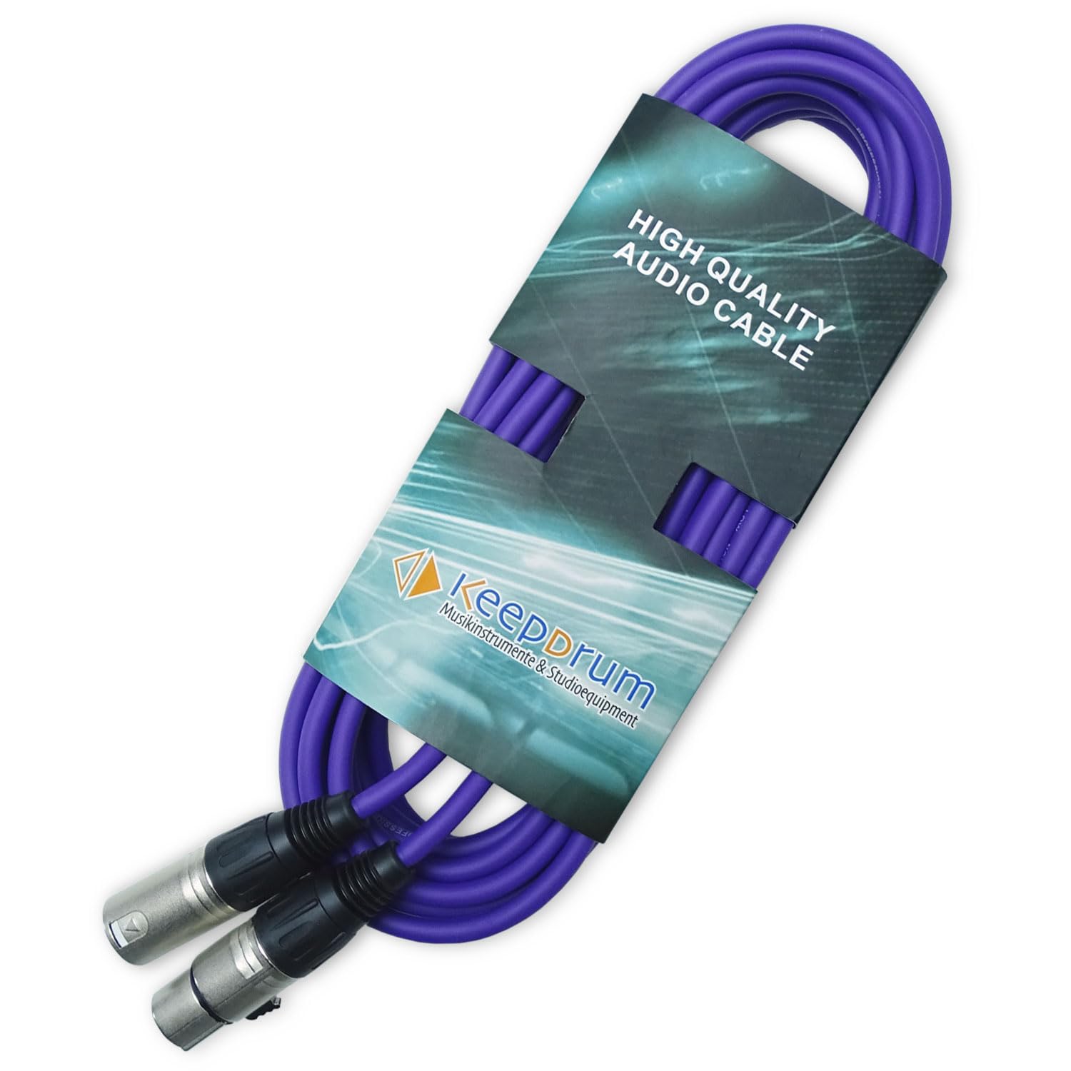 keepdrum Cable de micrófono XLR de 3 pines, longitud 10m 7 unidades
