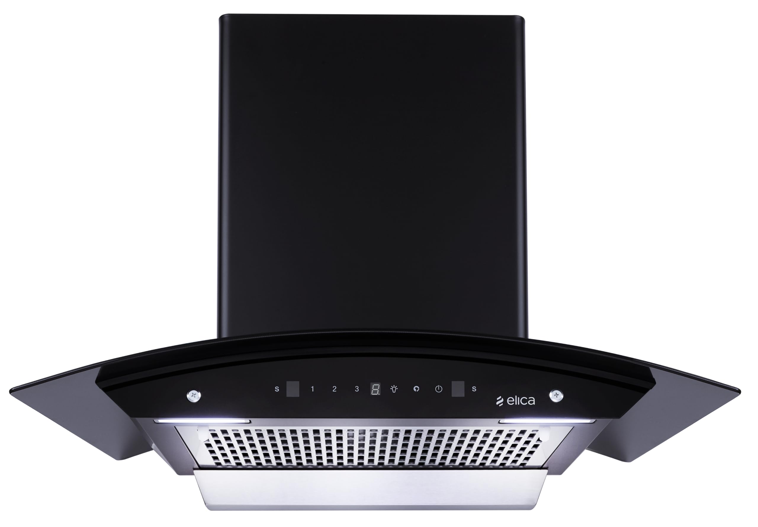 Elica 75cm 1350 m3/hr Filterless Autoclean Kitchen Chimney with 15 Years Warranty (WDFL 750 HAC LTW MS NERO, Touch + Motion Sensor Control, Black)