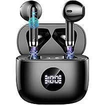 2026 Cuffie Bluetooth Auricolari Bluetooth 5.4, Cuffie Wireless con 4 ENC Cancellazione Rumore Mic, Cuffie in Ear 40 Ore di Riproduzione, Cuffie Senza Filo HiFi Stereo IP7 Impermeabili per iOS, Android