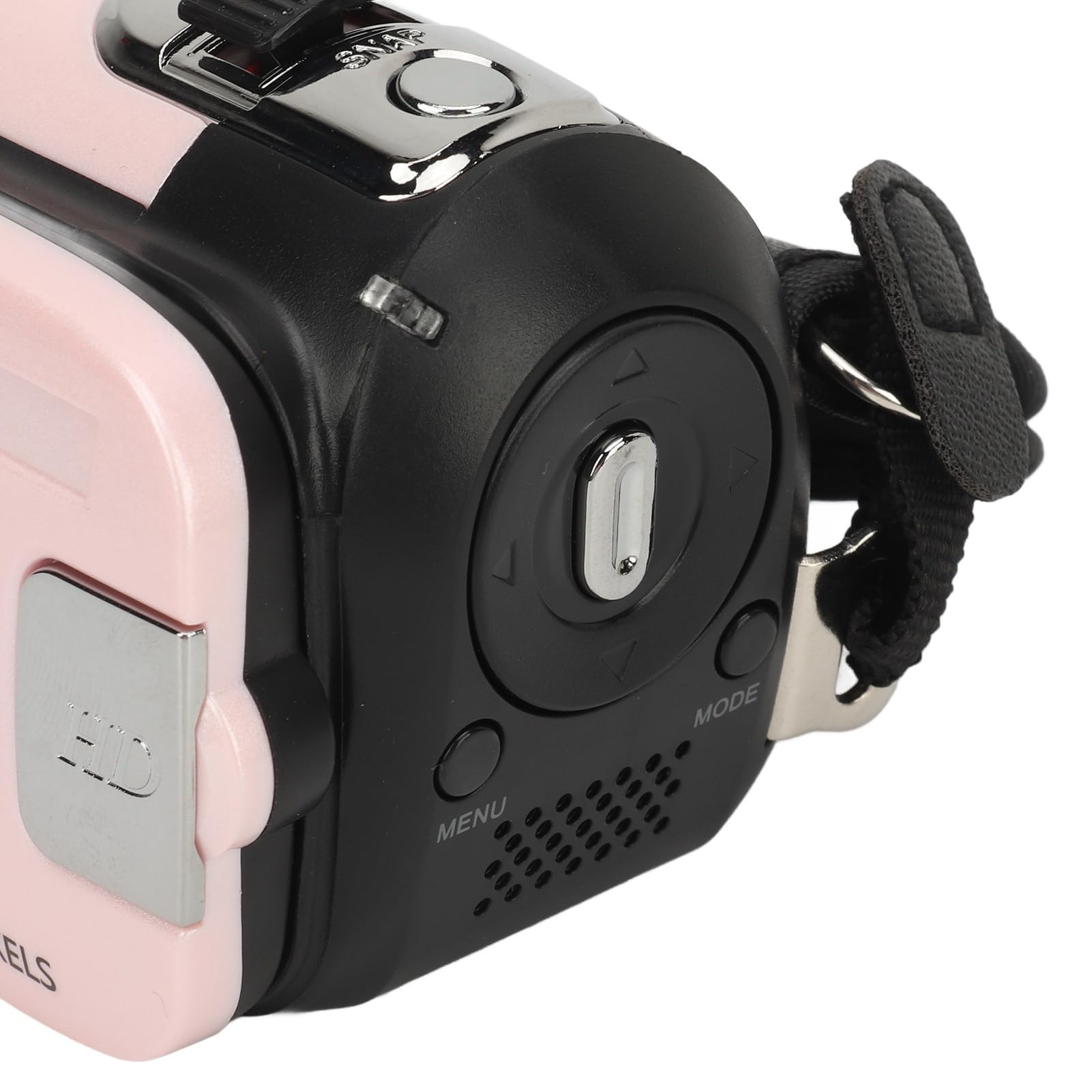 Appareil Photo Numérique HD 1080P 16MP, Caméscope à écran Rotatif de 2.4 Pouces, Enregistreur à Zoom 16X, Lumière de Remplissage (Rose)