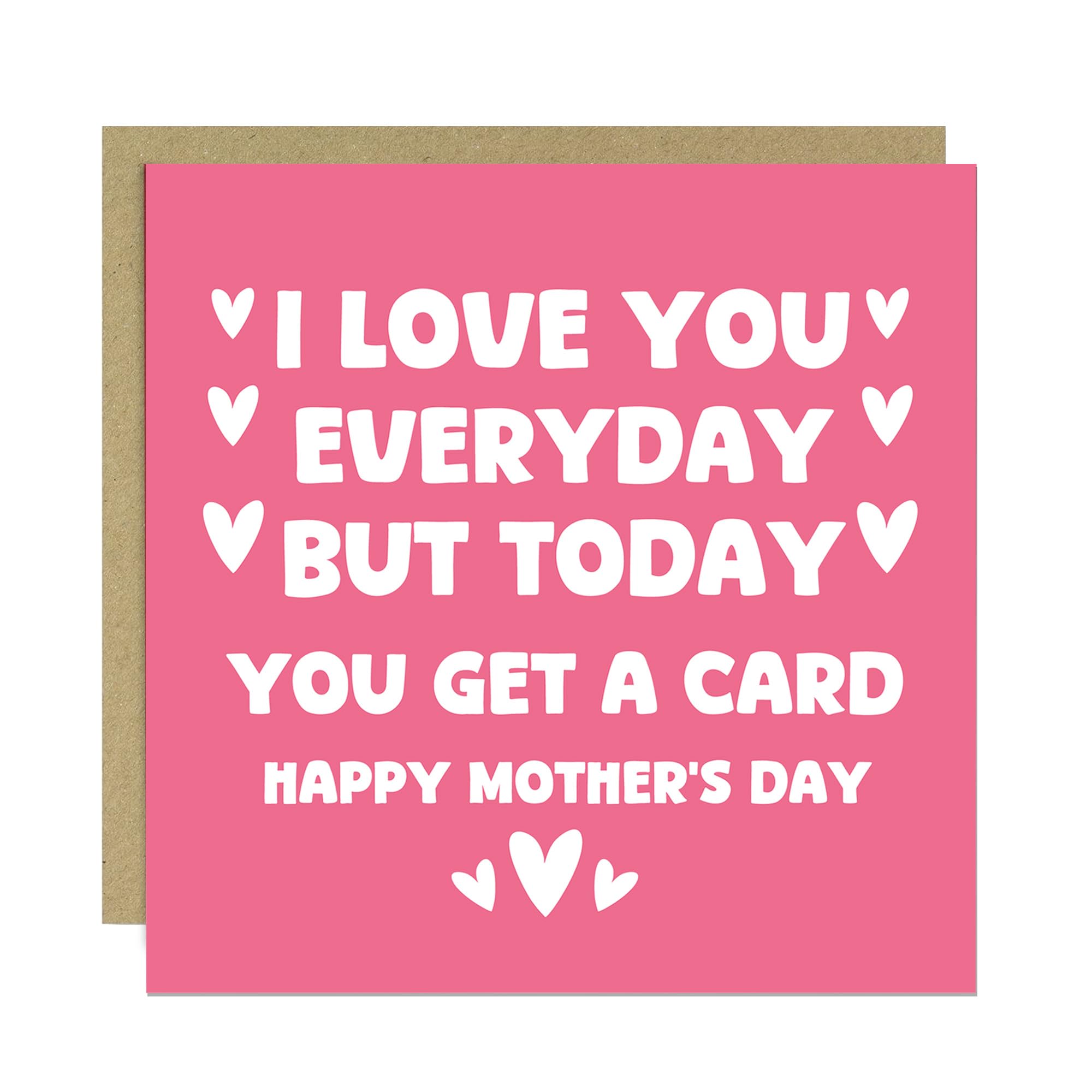 RED OCEAN FUNNY Mum Card With Envelope Mothers Day Card For Mum Cards From Daughter Son Joke Mothers Day Humour Gift For Mummy Nan Nanny Keepsake