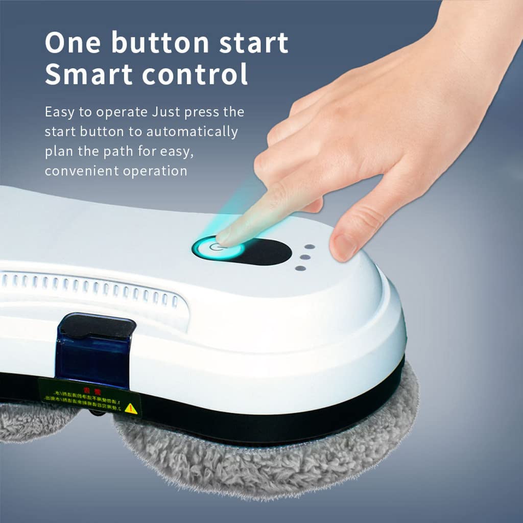 Robot lavavetri, Robot lavavetri Elettrico da 80 W, aspirapolvere Automatico per vetri, Robot lavavetri telecomandato