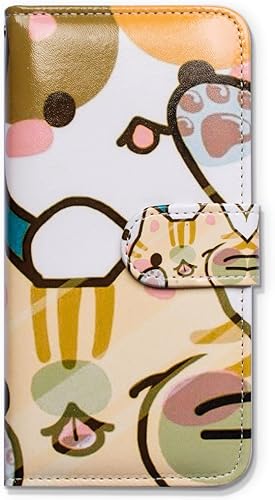 Miniatura 6 de Funda para iPhone 11, diseño de gato blanco de dibujos animados, funda de piel con ranura para tarjeta de crédito, soporte para tarjeta de