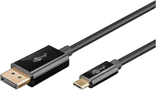 goobay USB C auf DisplayPort Kabel - Vergoldete Stecker, Ultra HD Auflösungen bis 4k @ 60Hz Typ C Thunderbolt 3/4 auf DP Kabel kompatibel mit Mac Book, iPhone, Surface / 3m / 75706
