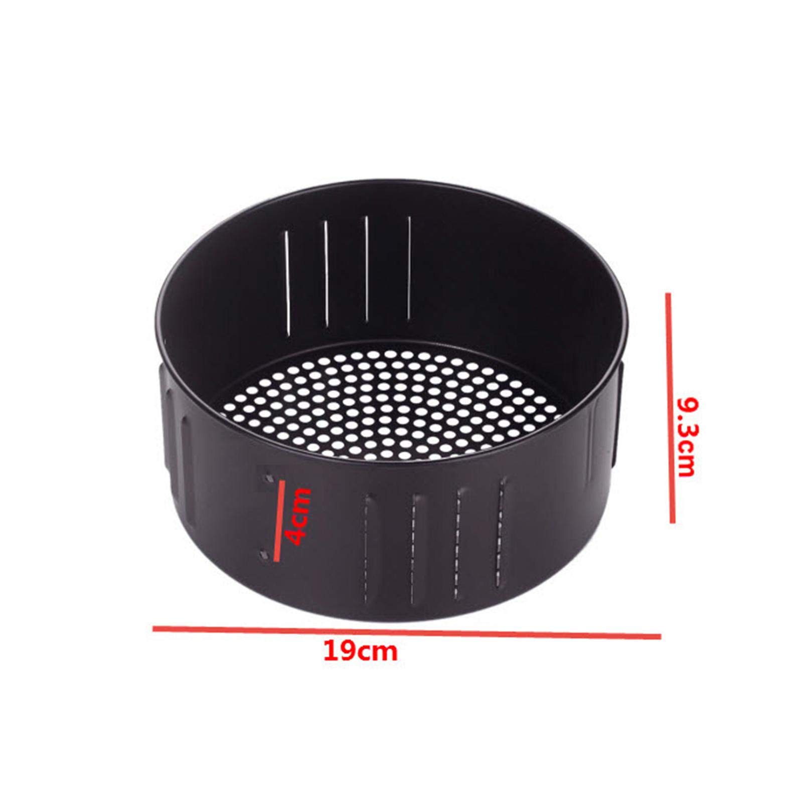 Cestino per friggitrice ad aria calda, 3,5 l, con rivestimento | antiaderente, per friggitrice ad aria calda, cestello di ricambio per friggitrice ad aria calda, cestello da cucina in ferro