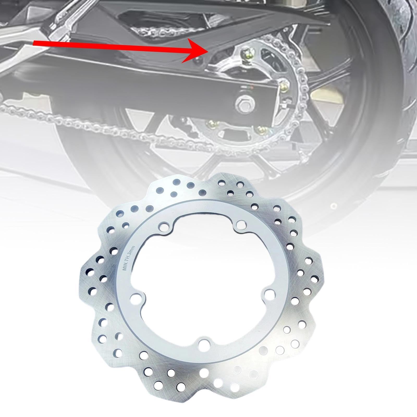predolo Hinterradbremsrotor Motorrad Bremsscheibe Ersatz Metall Langlebiges Bremszubehör mit Zuverlässiger Sicherheit für NC700D CTX700 NC750