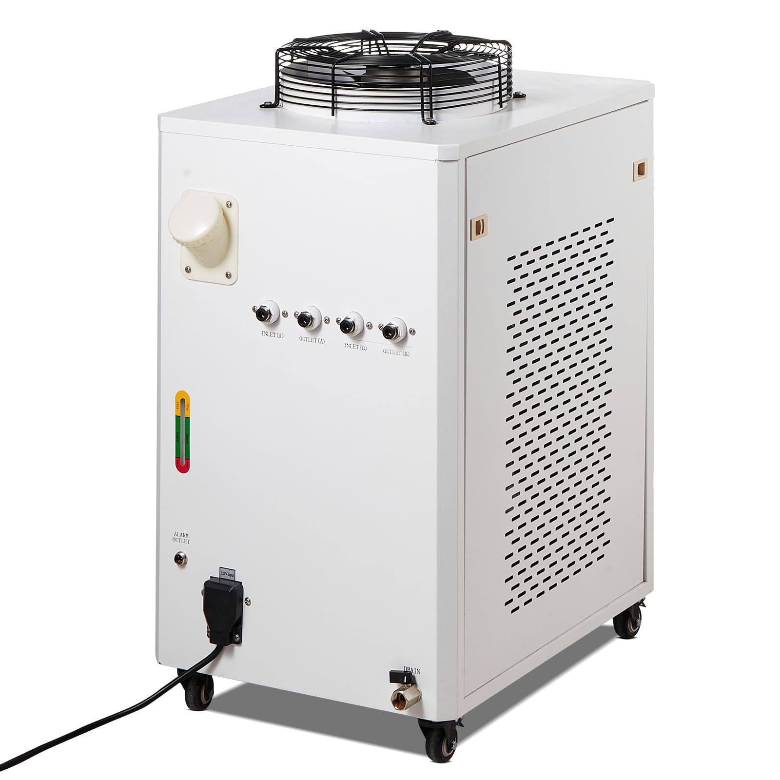 VEVOR Raffreddatore ad acqua industriale, CW6000, sistema di raffreddamento ad acqua 1500 W con compressore, capacità del serbatoio dell'acqua 15 l, portata massima 65 l/min, per macchina di
