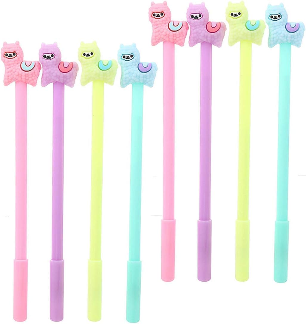 WIN-MARKET (black) - 8PCS My Neighbour Totoro Cute Kawaii Ballpoint Black Ink Gel Pen Cute Kids Gift (black)