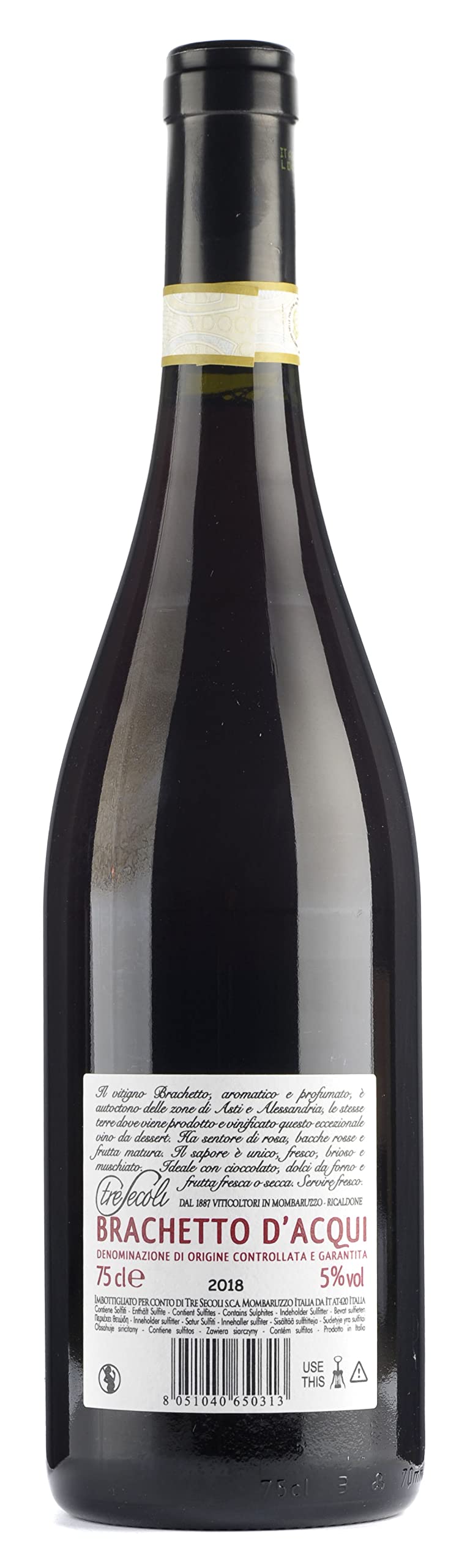 Tre Secoli Brachetto d'Acqui Docg - Cartone da 6 x 750 ML