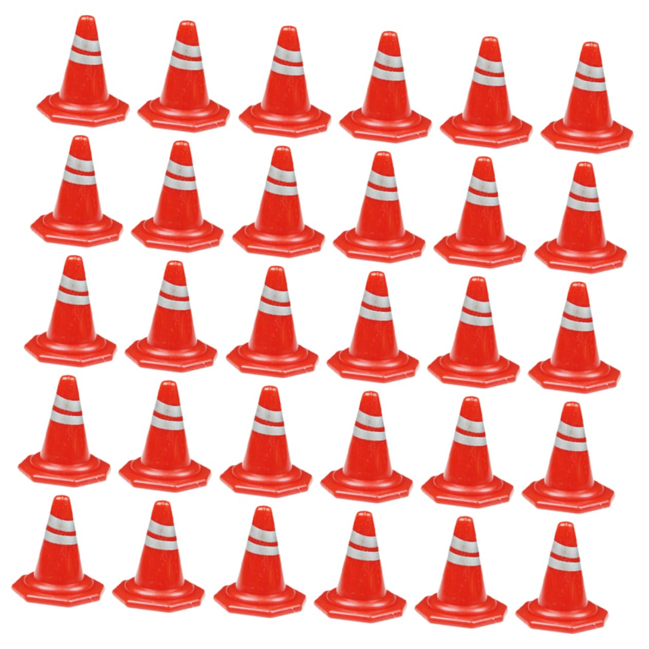 WOONEKY 50pcs Mini Road Cones Small Road Sign Toy Practice Cones Orange Cones Kids Cones for Kids Obstacle Course Kid Toys Kids Toys Miniature Barricade Teaching Aids Child Plastic Puzzle