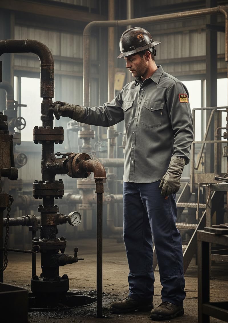 Just In Trend Flame Resistant Light Weight FR Shirt for Men - 88% Cotton, 12% Nylon, 7oz, NFPA 2112 - Image 8