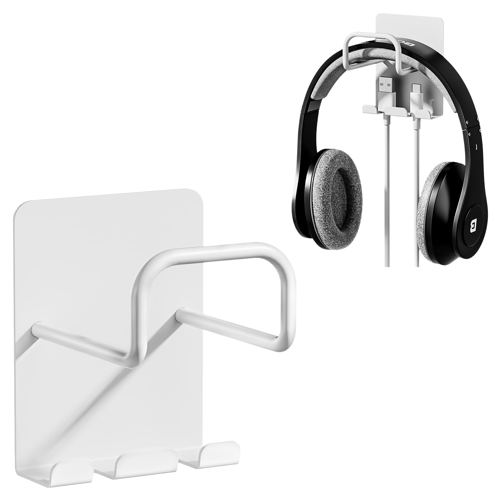 Amazon.co.jp: BOIVSHI ヘッドホンハンガー マグネット固定 2個セット