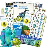 Disney Monsters Inc Party Favors Set for Kids - 50 Temporary Tattoos and Over 600 Stickers Featuring Mike, Sully, Boo and More (Monsters University Party Supplies Bundle)