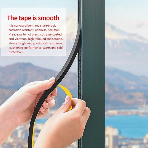 Miniatura 6 de Tira de sellado de puerta, cinta aislante de espuma para puertas correderas y ventanas, sello de junta, antivibración, a prueba de golpes (12