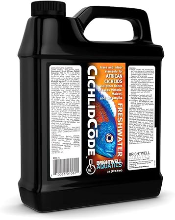 Amazon Com Brightwell Aquatics Cichlidcode Trace And Minor Elements For African Cichlids And Fish Of Lakes Victoria Malawi And Tanganyika 2 Liter Pet Supplies amazon com