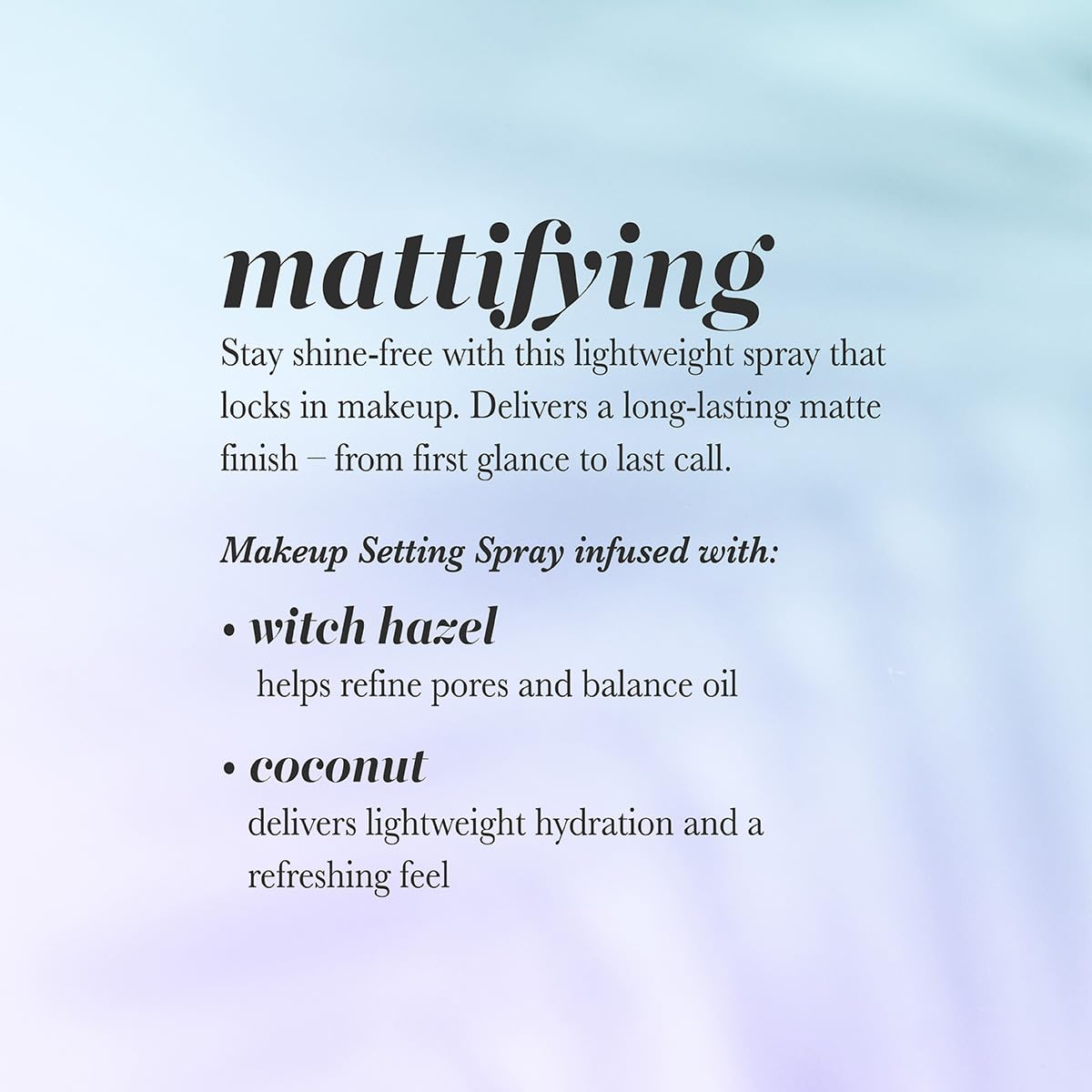 Pearlessence Up All Night Mattifying Makeup Setting Spray – 6 Fl Oz | Long-Lasting Shine Control & Lightweight Finish | Quick-Drying Makeup Mist for All-Day Wear - Image 3