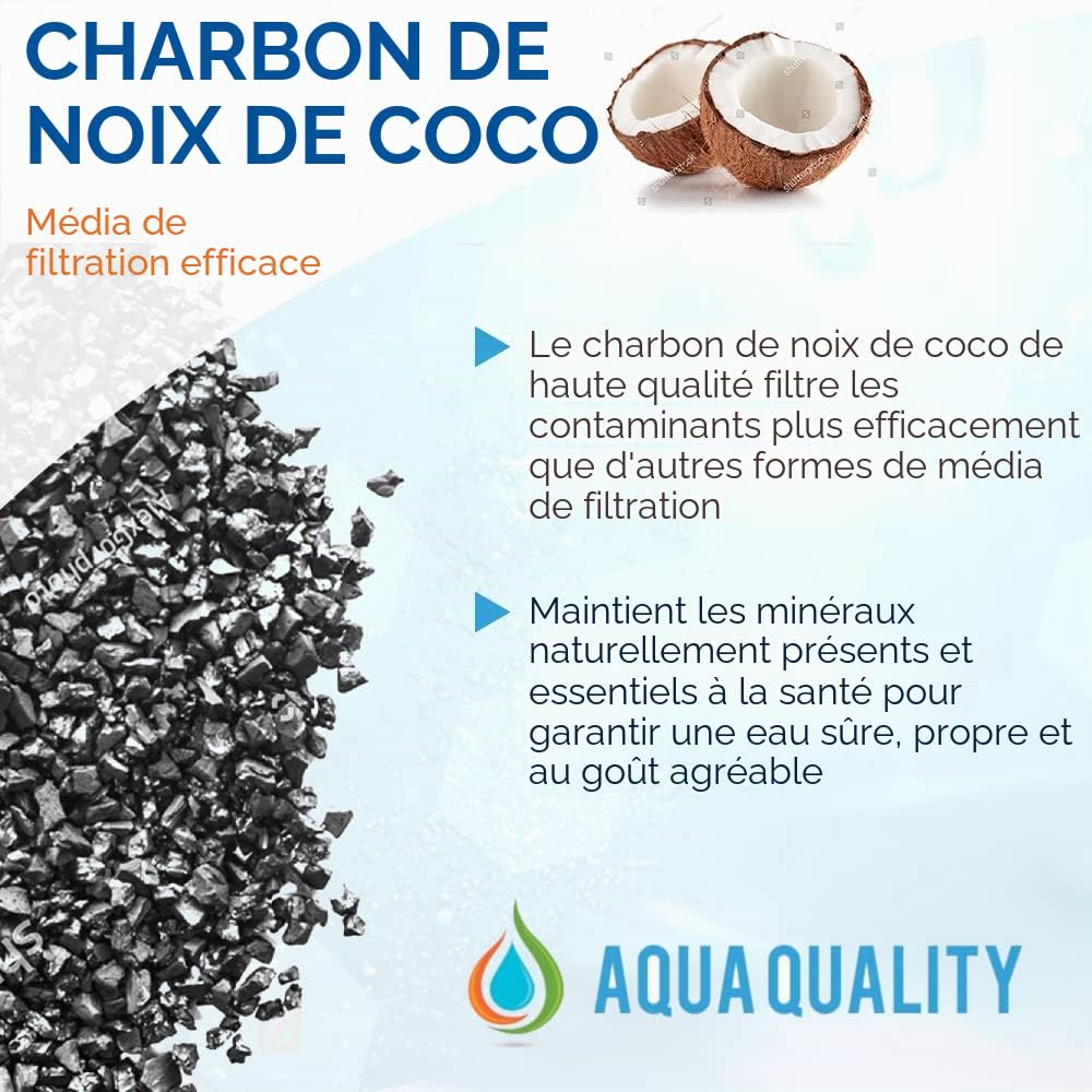 Aqua Quality Lot de 5 filtres à eau compatibles avec réfrigérateurs Samsung GE Daewoo LG Beko Bosch Hotpoint