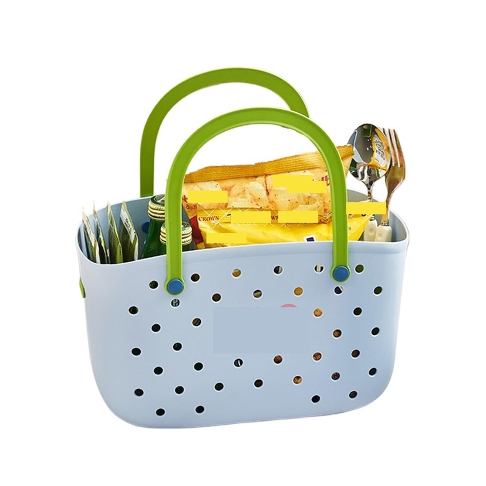 WSQHAO 2Pcs Portable Shower Caddy Basket, Plastic Organizer Storage Tote With Handles Toiletry Bag Bin Box For Bathroom for Shower(Color2)