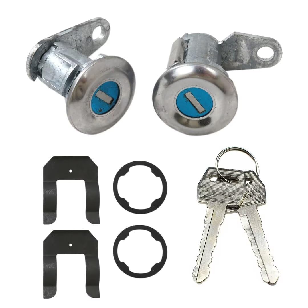 Smaeti D2AZ-6521984A, DL1550 Door Lock Key Cylinder Tumbler Set with 2 Keys Fit for Ford 67-77 Ranchero 500