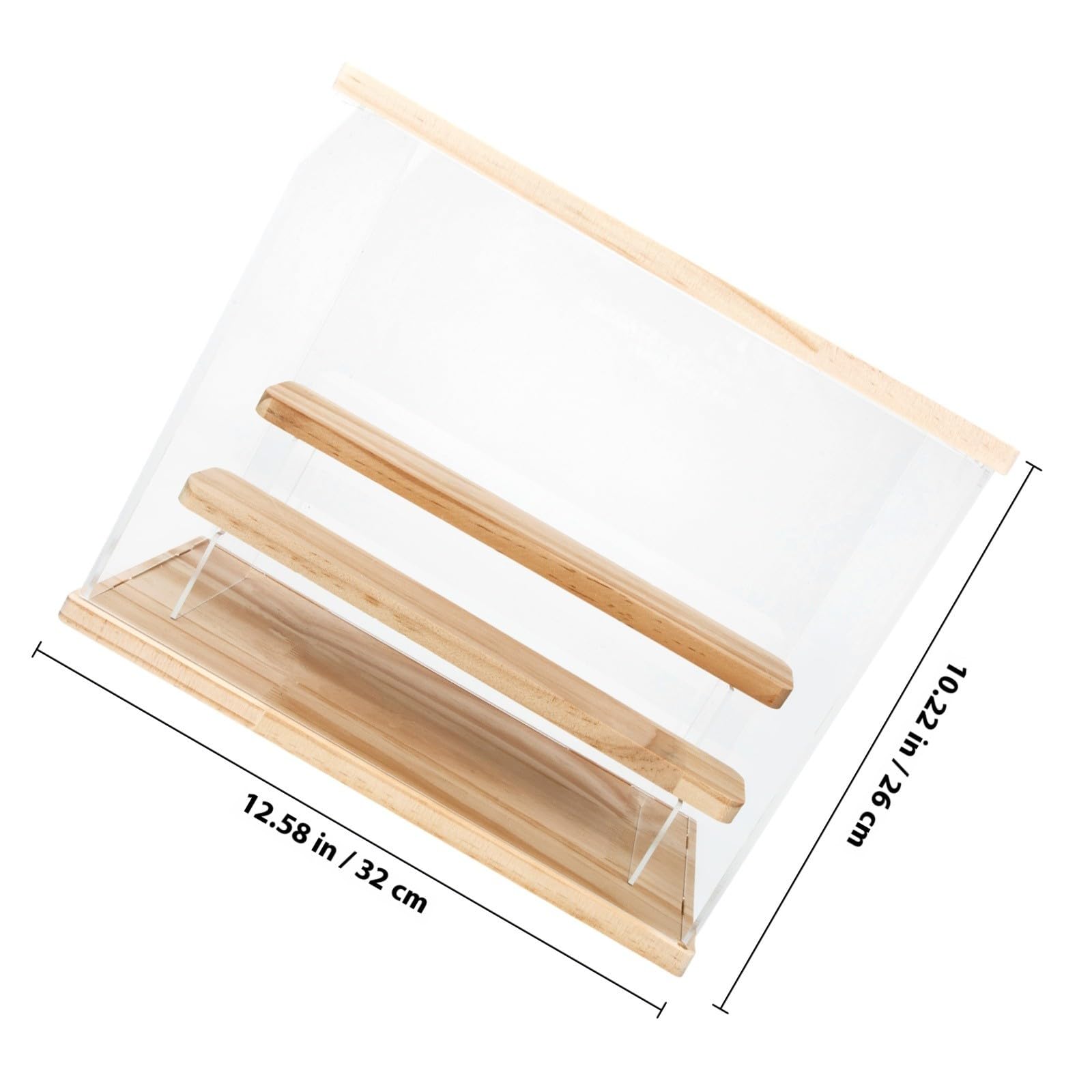Vitrina Coleccionable de Acrílico 3 Capas y Gran Capacidad, Caja Expositora para Figuras y Muñecos de Juguete, Diseño Simple y Transparente para Decoración