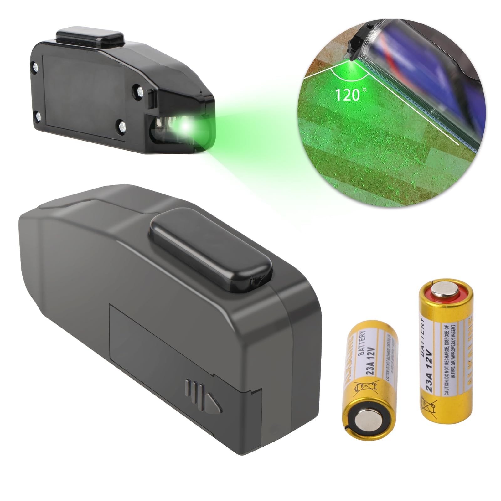 Lámpara LED para aspiradora con Detector de Polvo Universal, luz LED Verde para Detector de pelos de Animales, Accesorio para Cabezal de aspiradora