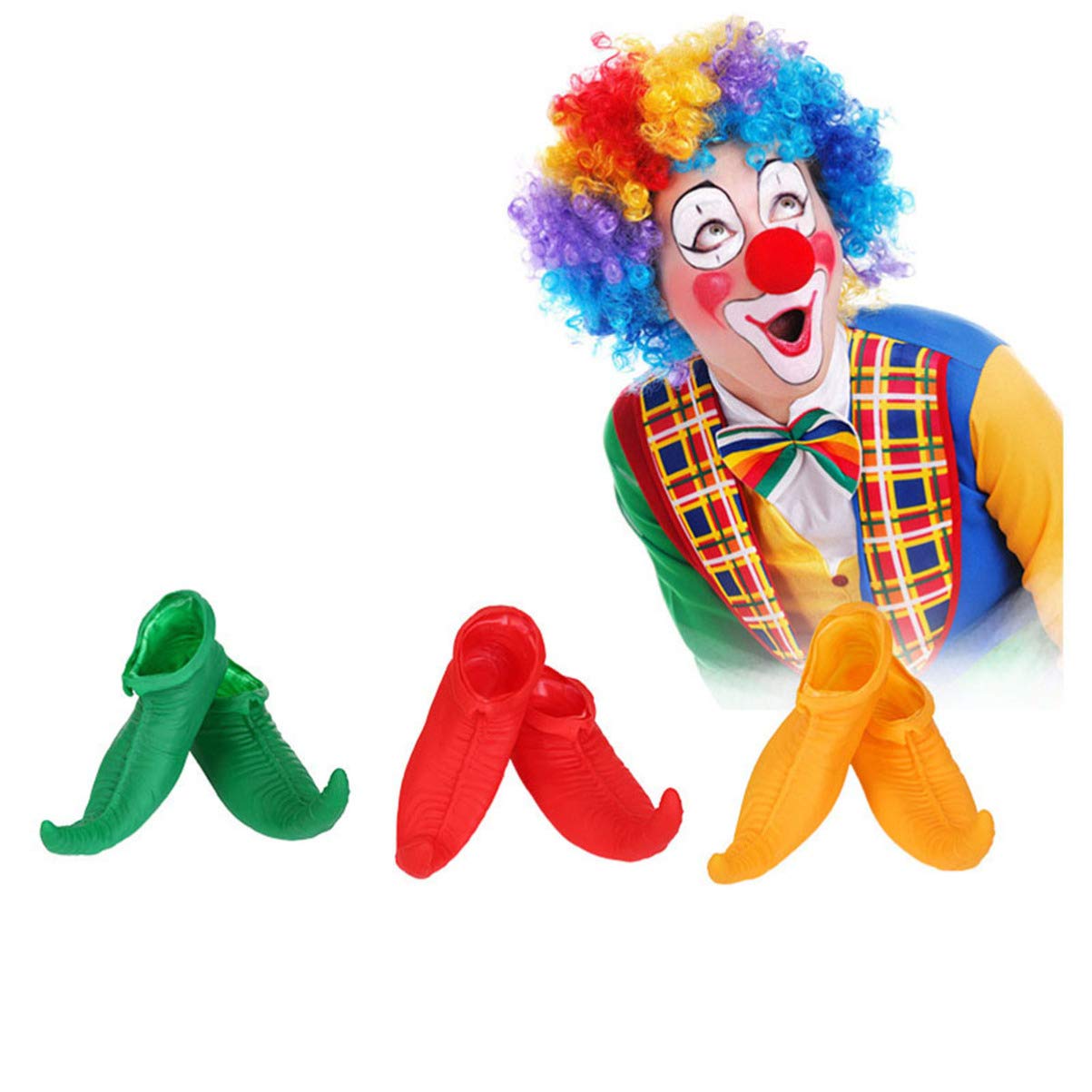 Chaussures De Clown Pour Halloween – Taille Unique, Accessoire Déguisement Unisexe