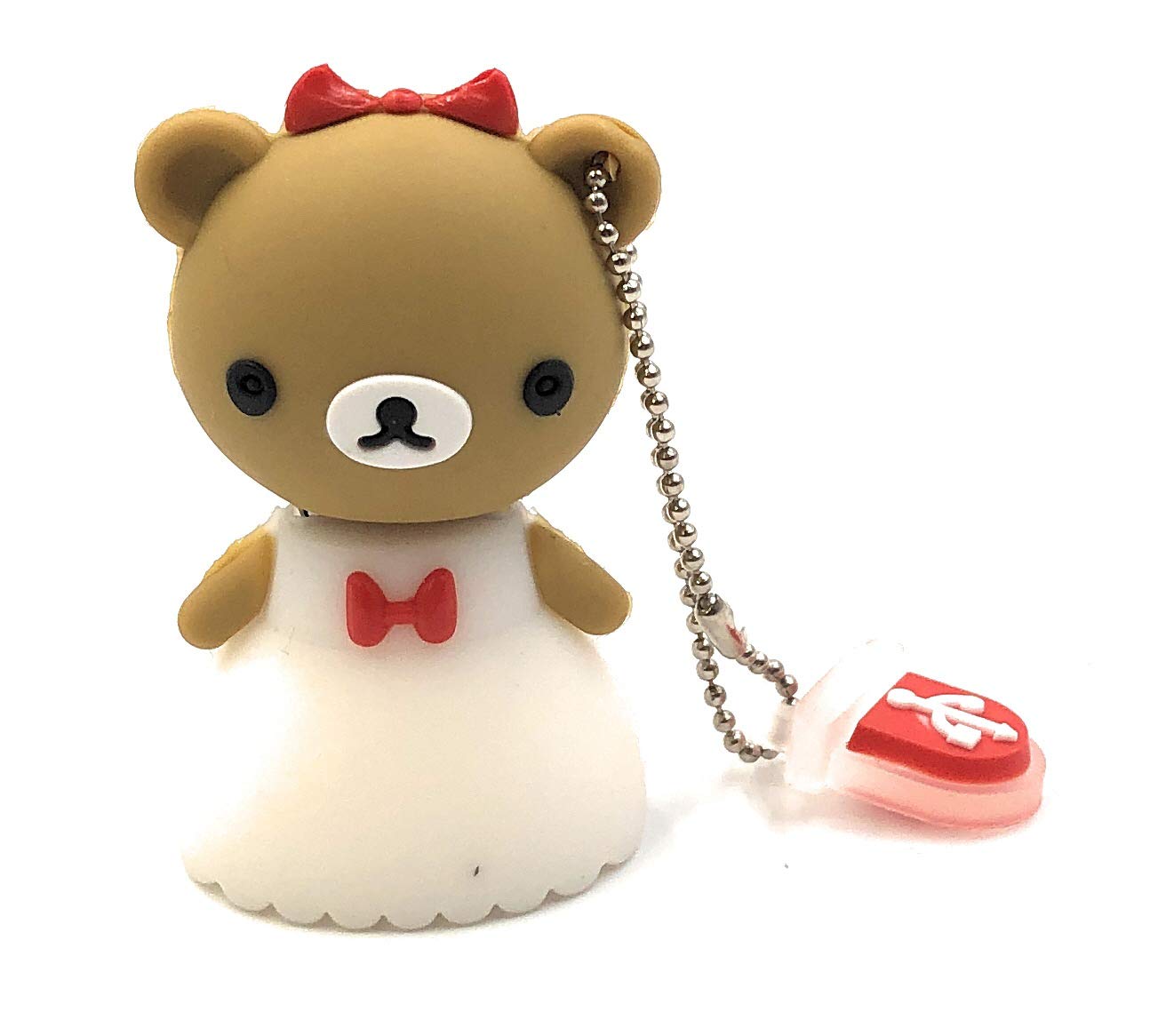 Onwomania USB Stick 16 GB – Teddy-Bär-Braut Design, Witziger Speicherstick Für Daten, Geschenk & Büro