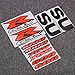 DAMOTUO Kit de carénage de la Moto Badge de Stickers du Corps pour Suzuki GSXR 1000 750 600 GSX-R K1 K3 K4 K4 K5 K8 K9 K10 Décalcomanie Emblème (Color : GSXR750)