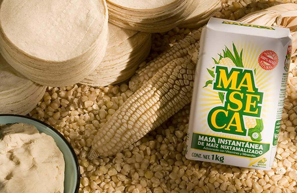 Pack de 2 Maseca Harina de Maíz Blanco 1kg Nixtamalizada para Tortillas Tamales