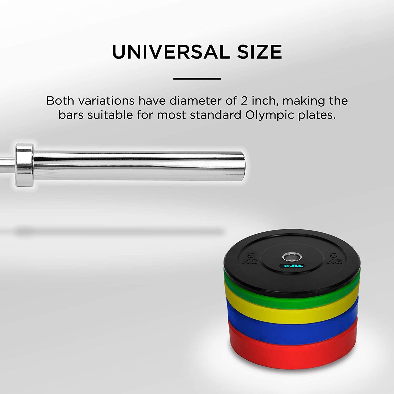 tonchean Olympic Barbell Bar 7-Foot Weight Bar 44lb Men’s Solid Strength Training Bar, Weightlifting bar for Olympic Weightlifting Power Lifting Workout : Sports & Outdoors