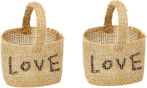 Miniatura 5 de Gadpiparty 8 Pcs nomes decorations christmas chritmas decor Small flower basket Decorative flower basket for flower girl handbag storage organizer