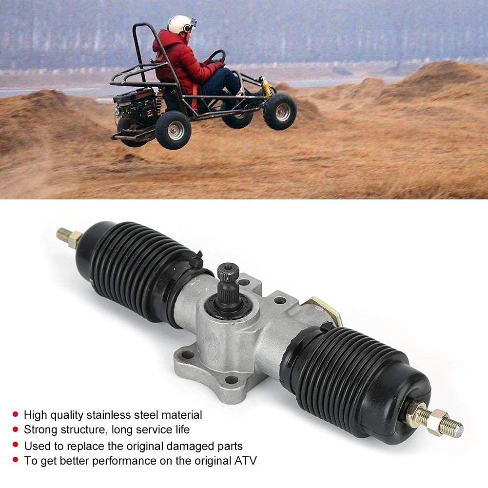 Albero dello sterzo, kit stabilizzatore per scatola ingranaggi del servosterzo in acciaio inossidabile adatto per fai-da-te Cina ATV UTV accessori per bici 360 mm/14,17 pollici