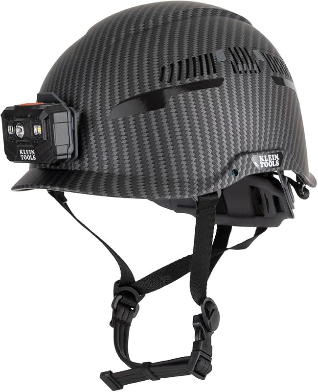 Safety Helmet, KARBN Pattern Safety Hard Hat, Removable Chin Strap