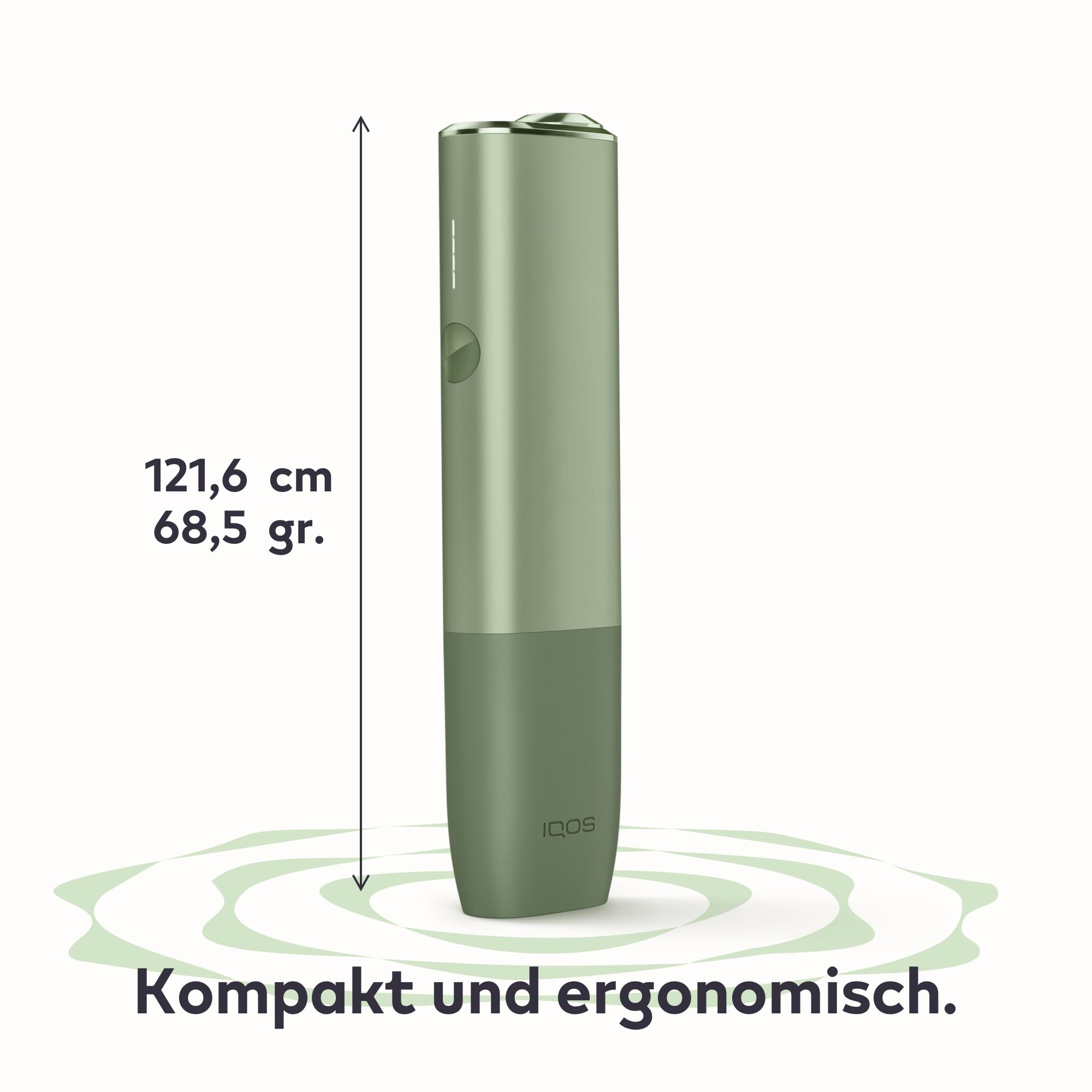 IQOS ILUMA ONE Kit Moss Green - Tabakerhitzer (in 5 Farben) - für TEREA Tabaksticks - unsere beste Alternative zur Zigarette
