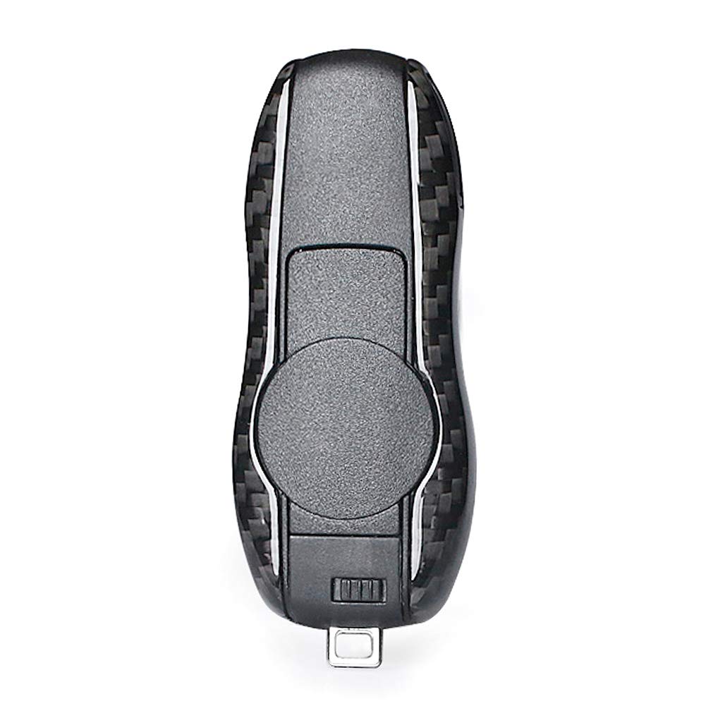 Carcasa para llave de coche fibra carbono Real, carcasa para Porsche 911, Cayenne, Panamera pieza de automóvil