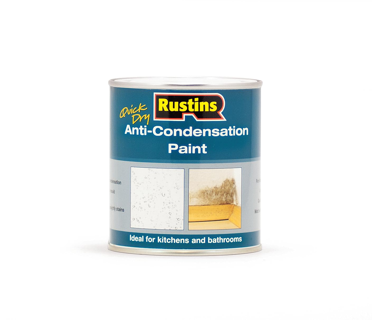 Rustins Anti-Condensation Paint 500ml – Prevents Damp and Mould, Easy Application, Long-Lasting Protection for Walls and Ceilings Indoors
