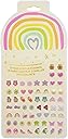 koutey Stick On Earrings - Girls 3D Unicorn Sticker Earrings Self-Adhesive Glitter Craft Gem Stickers Easter Stick on Earring(Rainbow)