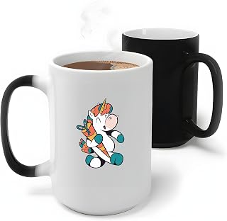 Unique Cartoon Unicorn Gift for Kids Back to School Present 11oz 15oz Color Changing Mug