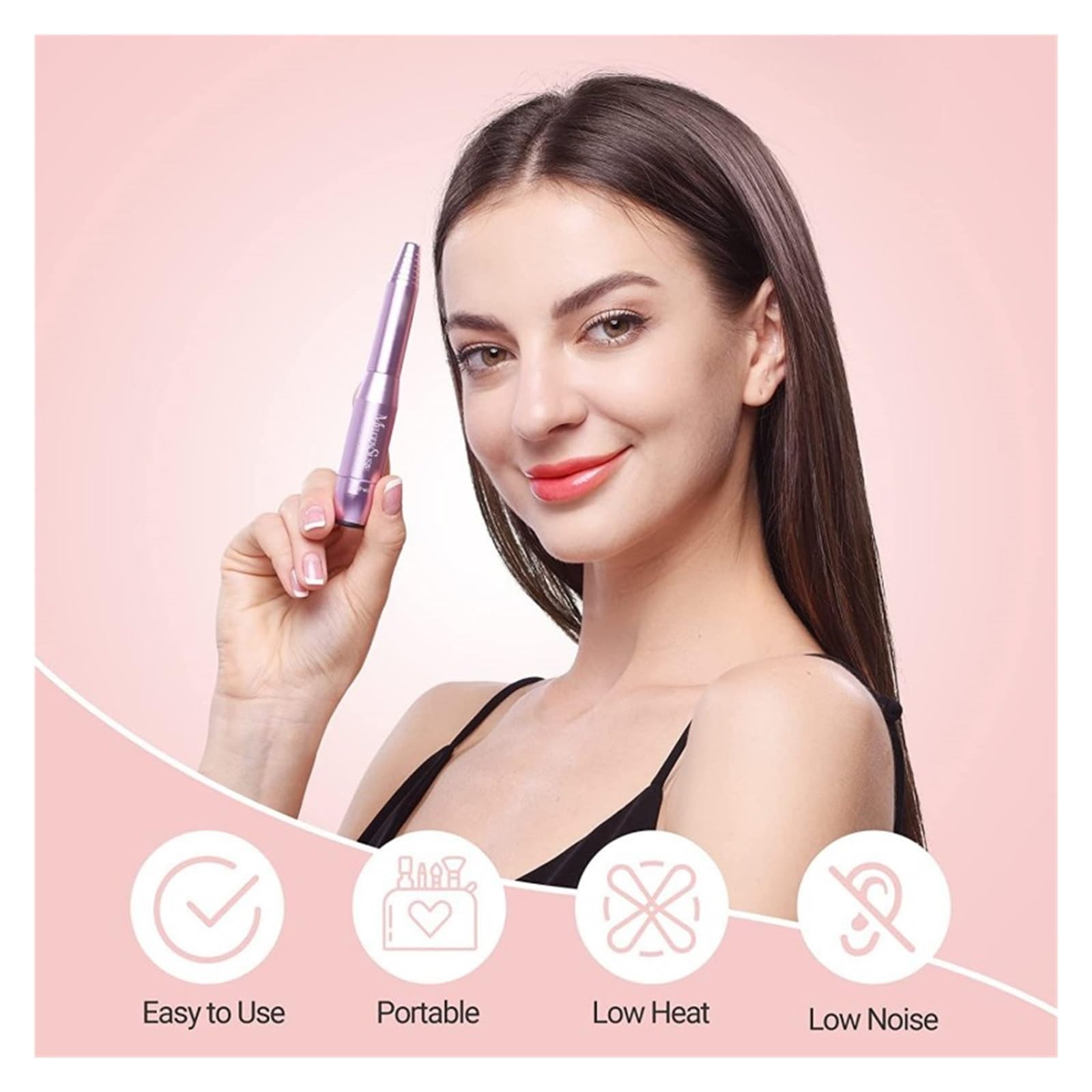 Trapano elettrico per unghie, Trapano elettrico portatile for unghie, kit lima for elettrica professionale compatta Efile for in gel, strumento for lucidatura pedicure manicure