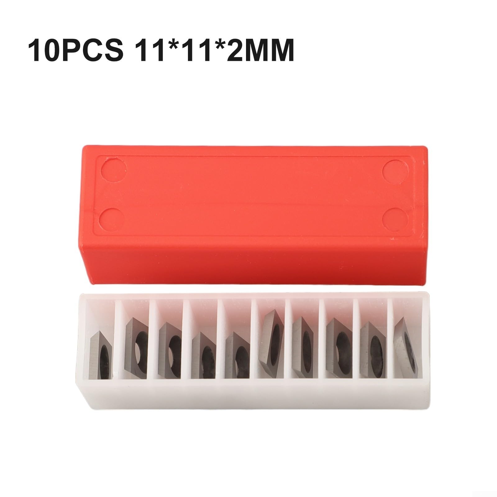 Inserti quadrati in carburo 11 x 11 x 2 mm per utensili per tornitura legno router pialle