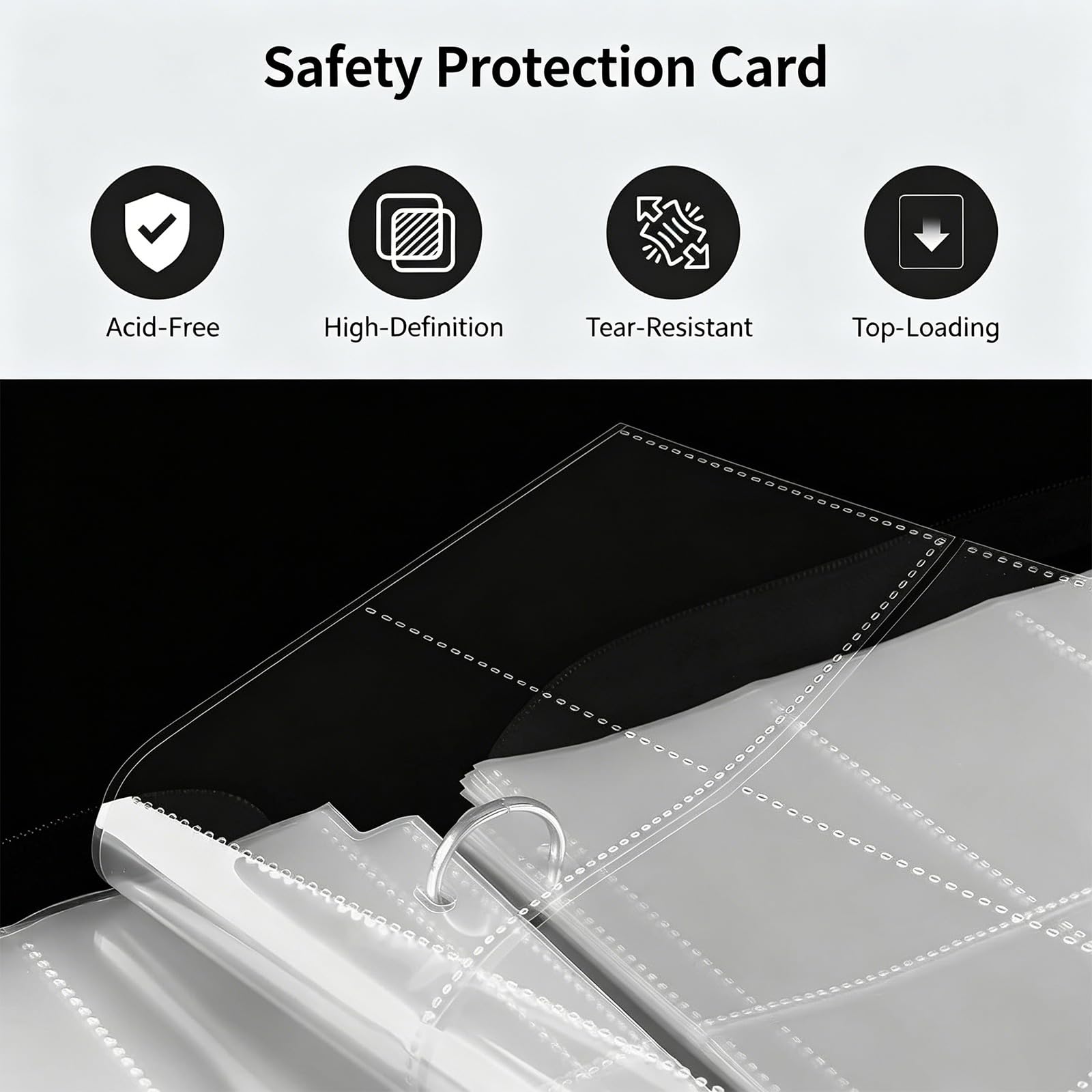 libro carte da gioco in pelle PU premium contiene 900 carte e include 50 pagine protettive trasparenti per fissare accessori del gioco carte