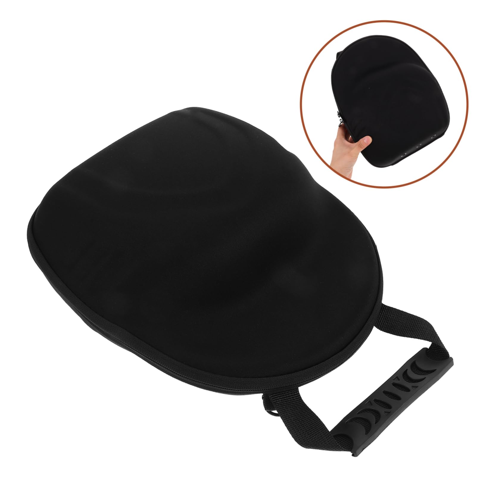Healifty Bolsa Organizadora Portátil para Gorras de Béisbol de Material Eva Negro, Resistente a Presión y Fácil de Transportar para Deportes y Viajes