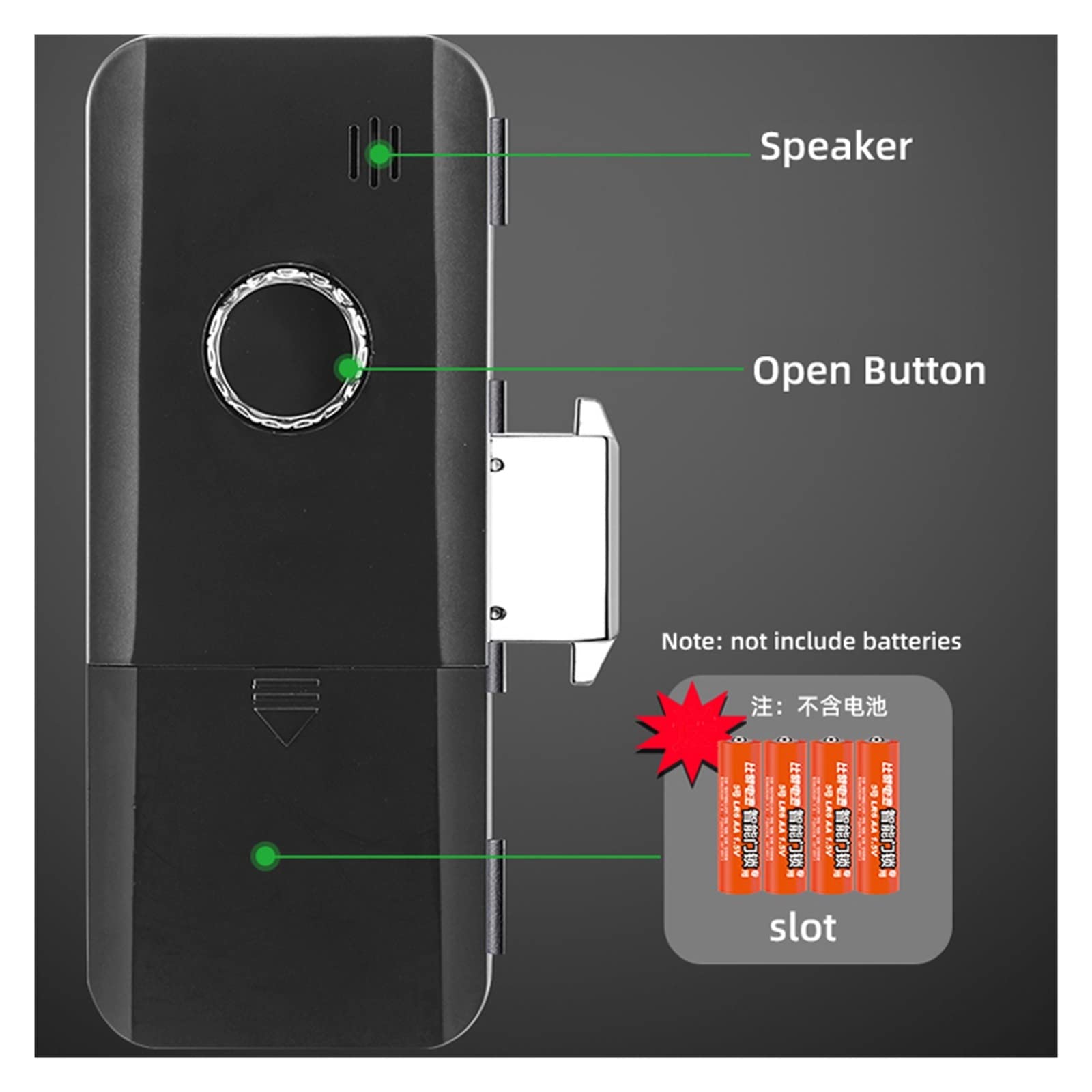 Serratura Smart, Serratura della porta dell'impronta digitale for vetro Porta in metallo in legno Nessuna casa intelligente limitata Controllo APP WeChat Porta scorrevole Tastiera intelligente Apripor