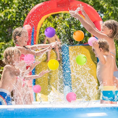 Reusable Water balloons, RoseFlower Water Balloons Quick Fill for Fights - Self Sealing - Summer Toy Backyard Outdoor Game, Beach Pool Bath Lawn Toys Birthday Gift for Kids Boys Girls - image 6