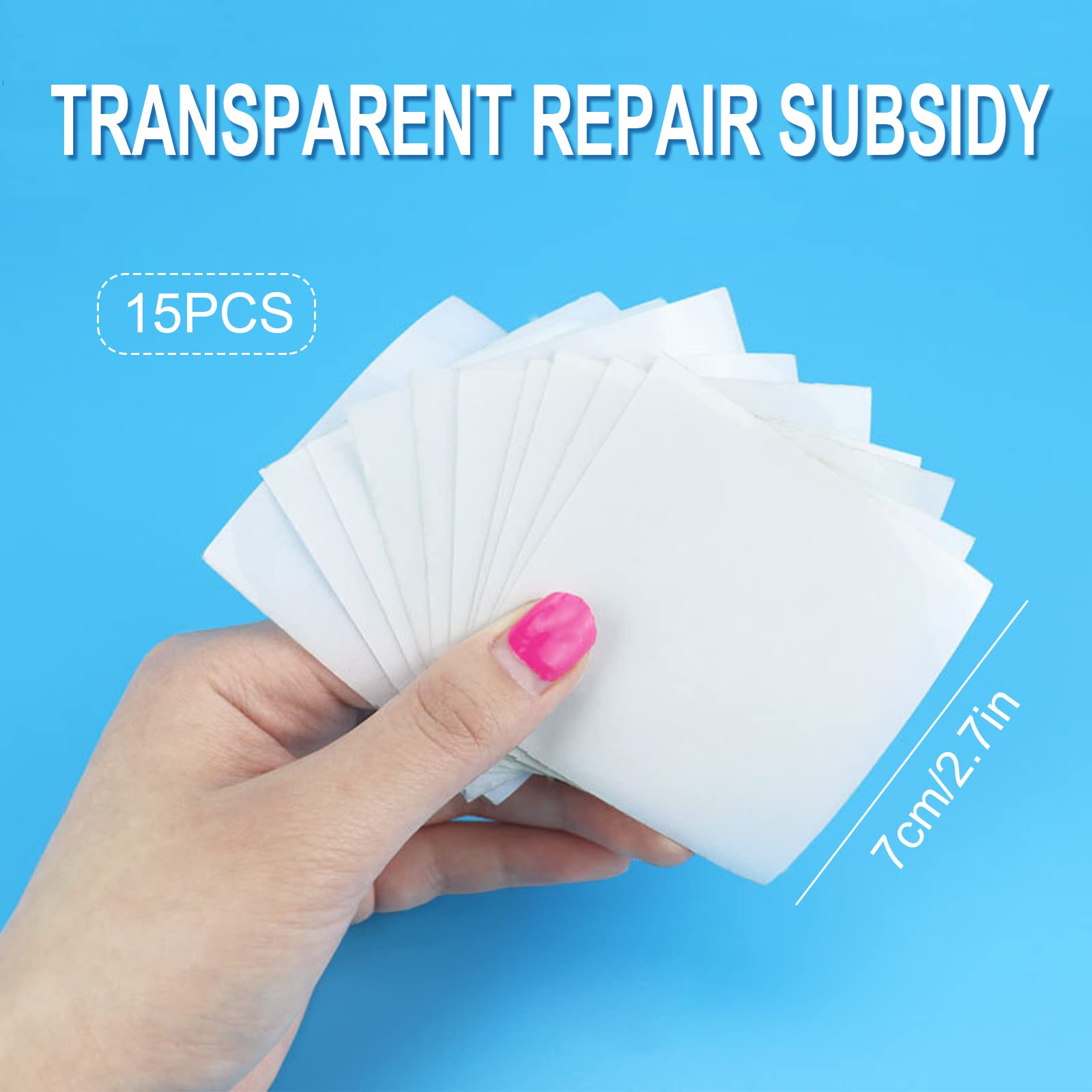 SHANKAM 10 Pcs Patch Piscine, Patch De Réparation Transparent, Patch Réparation Imperméable, TPU